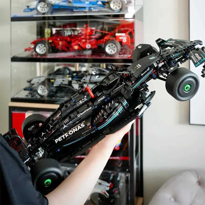 Technical IN stock NEW MOC F1 Racing Car Building Blocks Formula 1 Model Super Sport Car Assembly Vehicle Toys Gifts for Kid Boy XJ250702