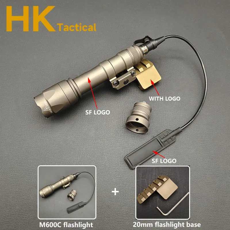 Tactical SF M600C M600 Weapon light Flashlight Rifle LED Surefir M300 Scout Light Torch Hunting Airsoft XJ250701
