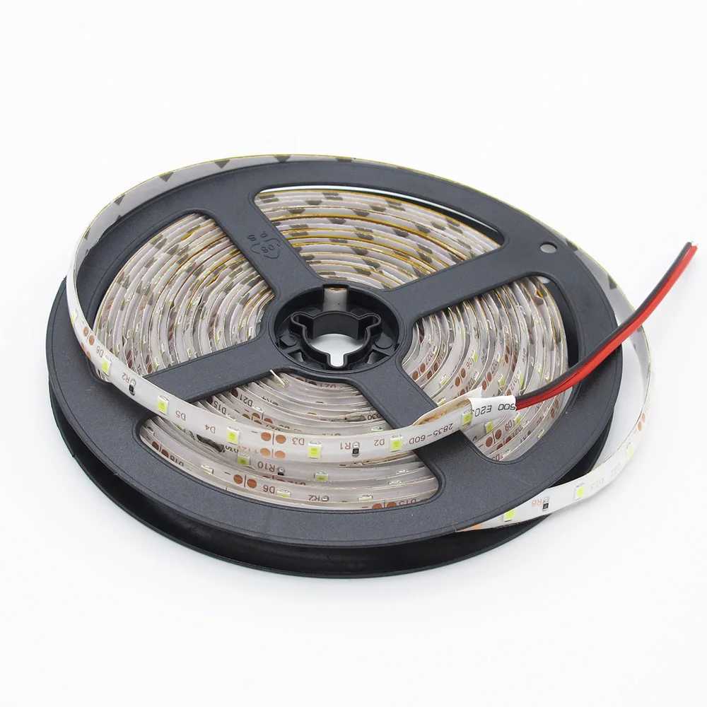 New 5meter/pack LED Strip Light Garland Gaskets 5m SMD 2835 Flexible DC 12V Diode Tape Wire Christmas Lamp 300LEDs W250701