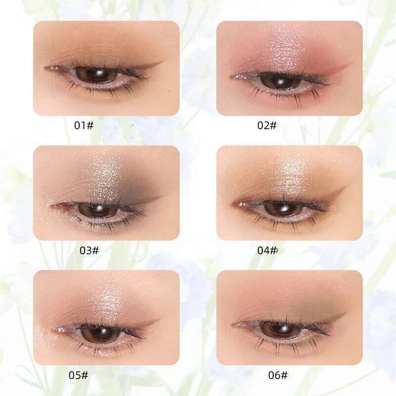 FLORTTE Shadow Palette 4 Color Matte Shimmer Sequins Pigment Eyeshadow Waterproof Eye Makeup Women Beauty Cosmetics X250702