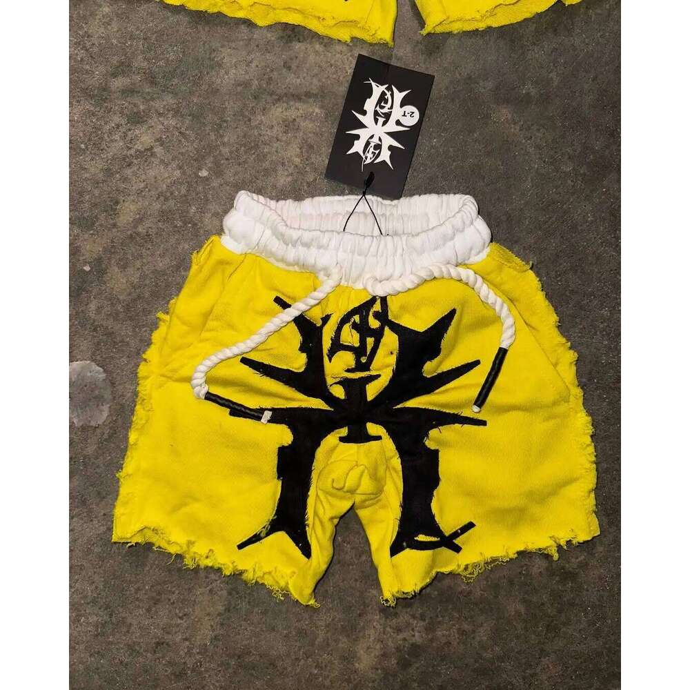 4Evahavin Y2k Trendy Brand Summer New Patch Embroidery Pattern Casual Men Haruku Hip Hop Oversize Sports Shorts