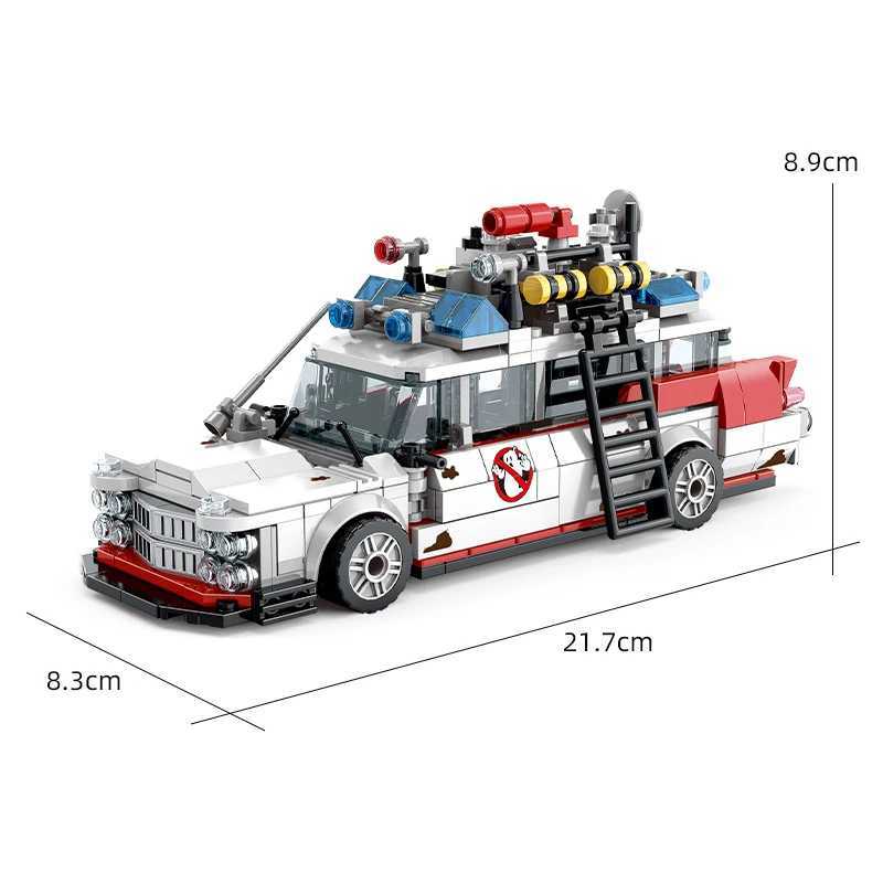 Creative Ghostbusters ECTO-1 Vehicle Technical Building Blocks Racing Car Model Car Assembly Bricks Toys for Kids Adult gifts Y250701