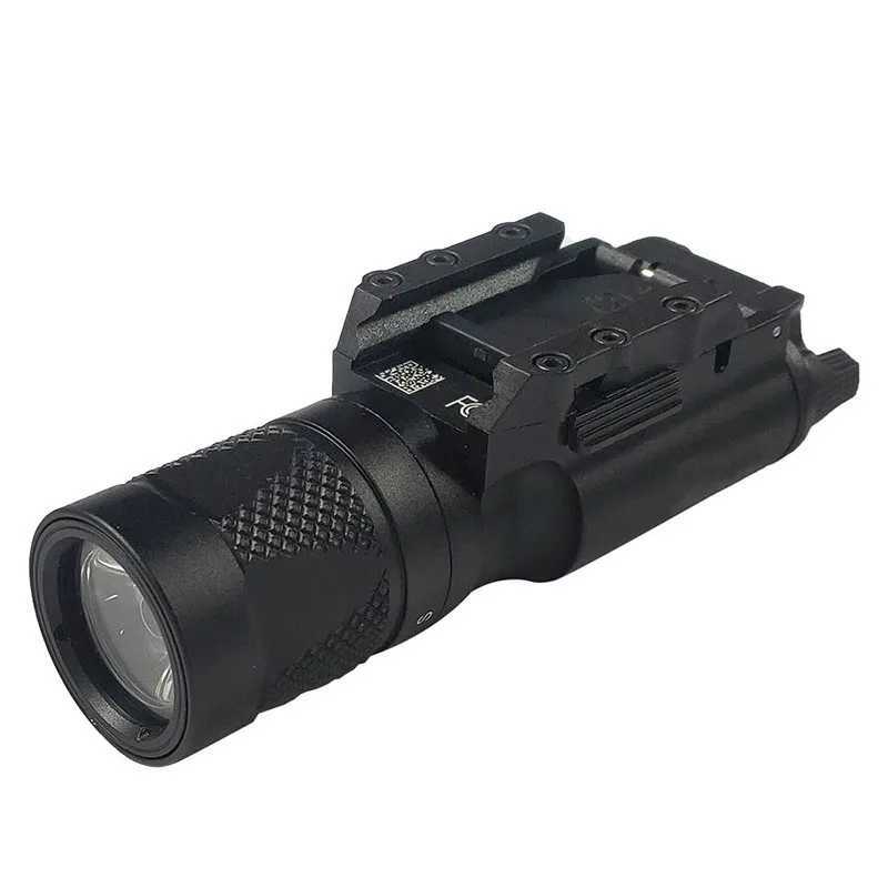 Tactical Ultra X300V Metal Pistol Gun Strobe LED Light Fit 20mm Rail Airsoft Weapon Hunting Flashlight Glock CZ 75 Gun Strobe XJ250701