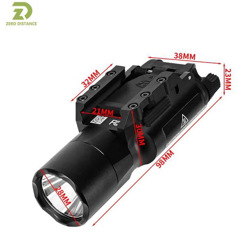 Tactical SF X300 X300U Ultra Metal Flashlight Strobe Scout Light M300C M600C PEQ Airsoft Hunting Weapon Flashlight Fit 20mm Rail XJ250701