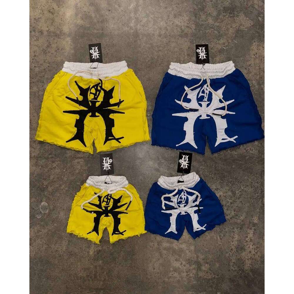 4Evahavin Y2k Trendy Brand Summer New Patch Embroidery Pattern Casual Men Haruku Hip Hop Oversize Sports Shorts