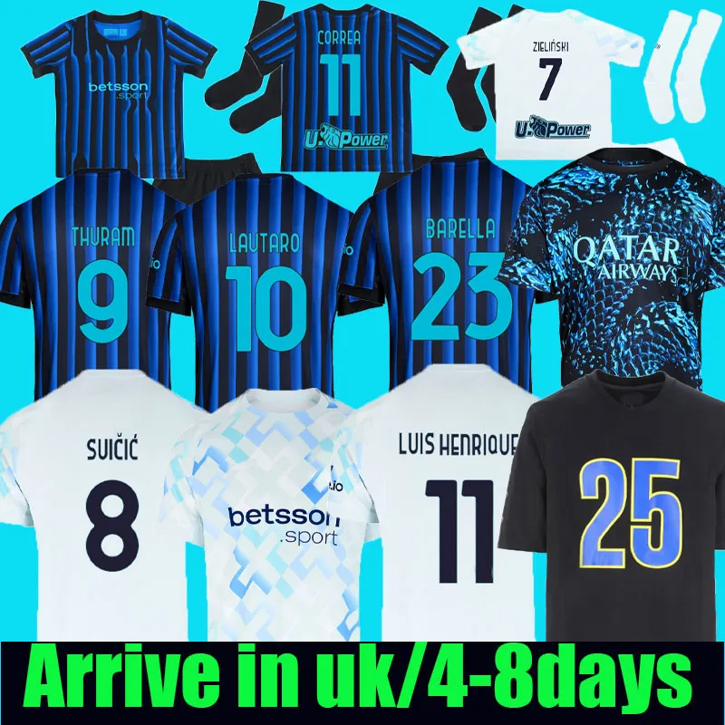 25 26 Maglia LAUTARO fianl Soccer Jerseys BARELLA LUIS Henrique FRATTESI INTERS THURAM Sucic CALHANOGLU Football Shirt 2025 2026 s Rossi Special Men Kids kit
