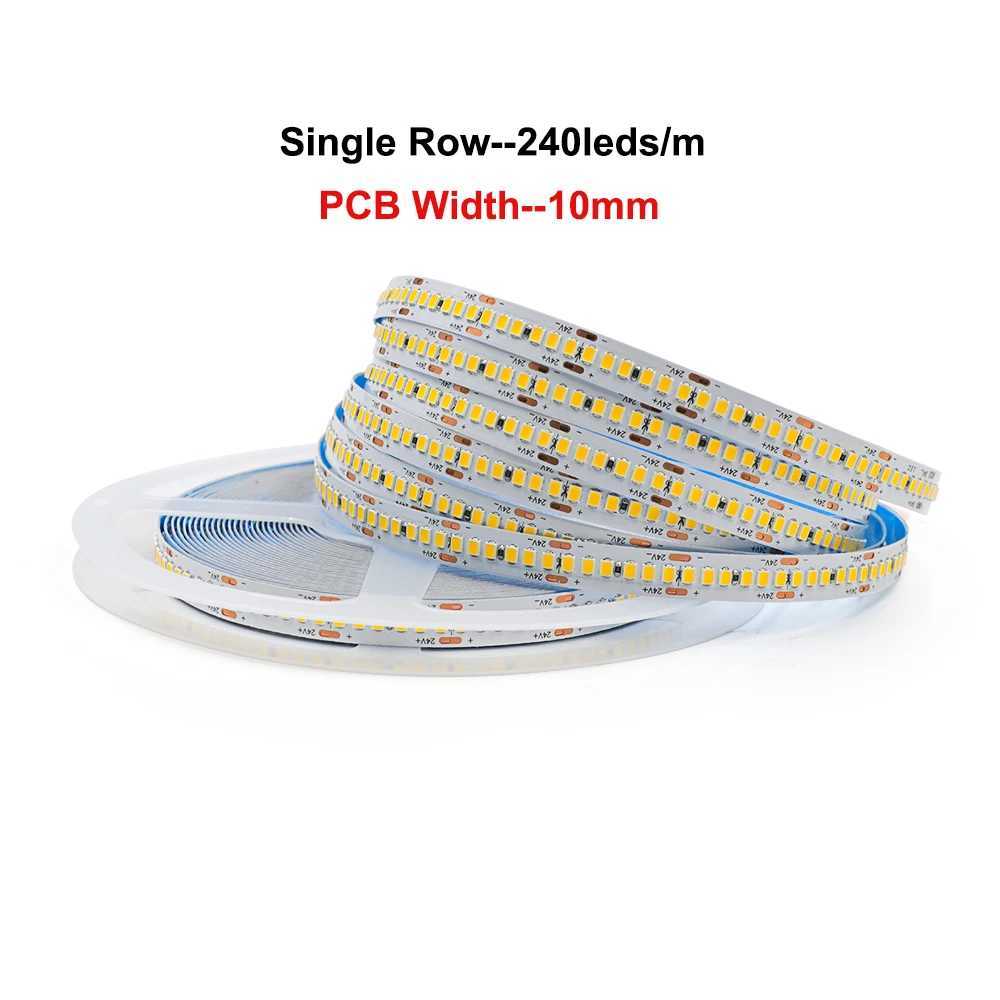 5M 10M LED Strip 12V 24V 2835SMD Flexible LED Ribbon Tape Light 240 480 LEDs/m Warm/Natural/White Red Green Blue for Home Decor W250701