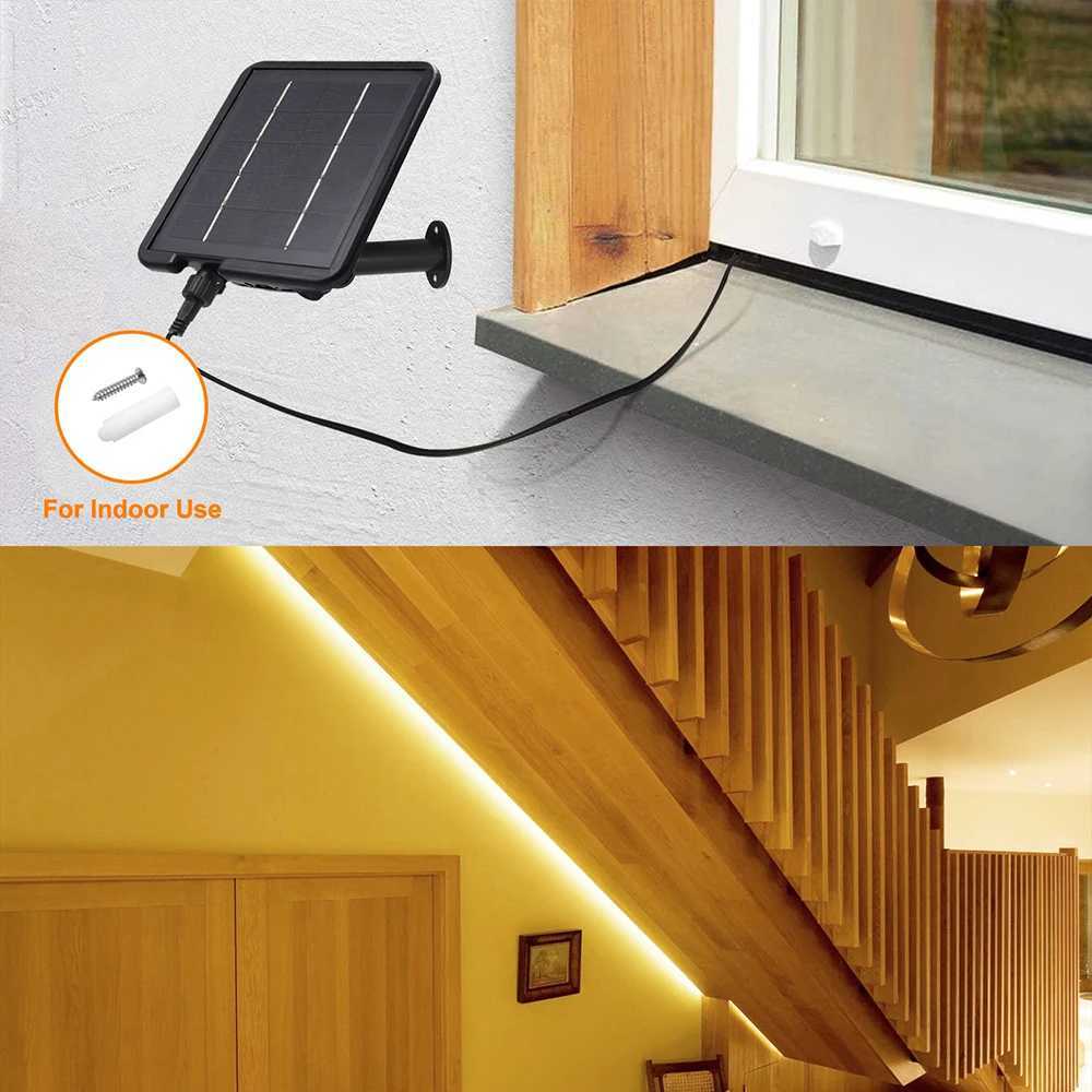 Solar Waterproof LED Light Strip 24V 8 Modes 2835 120LEDs/m Flexible Lamp IP67 Party Garden Outdoor Decoration 0.5m 1m 2m 5m 10m W250701