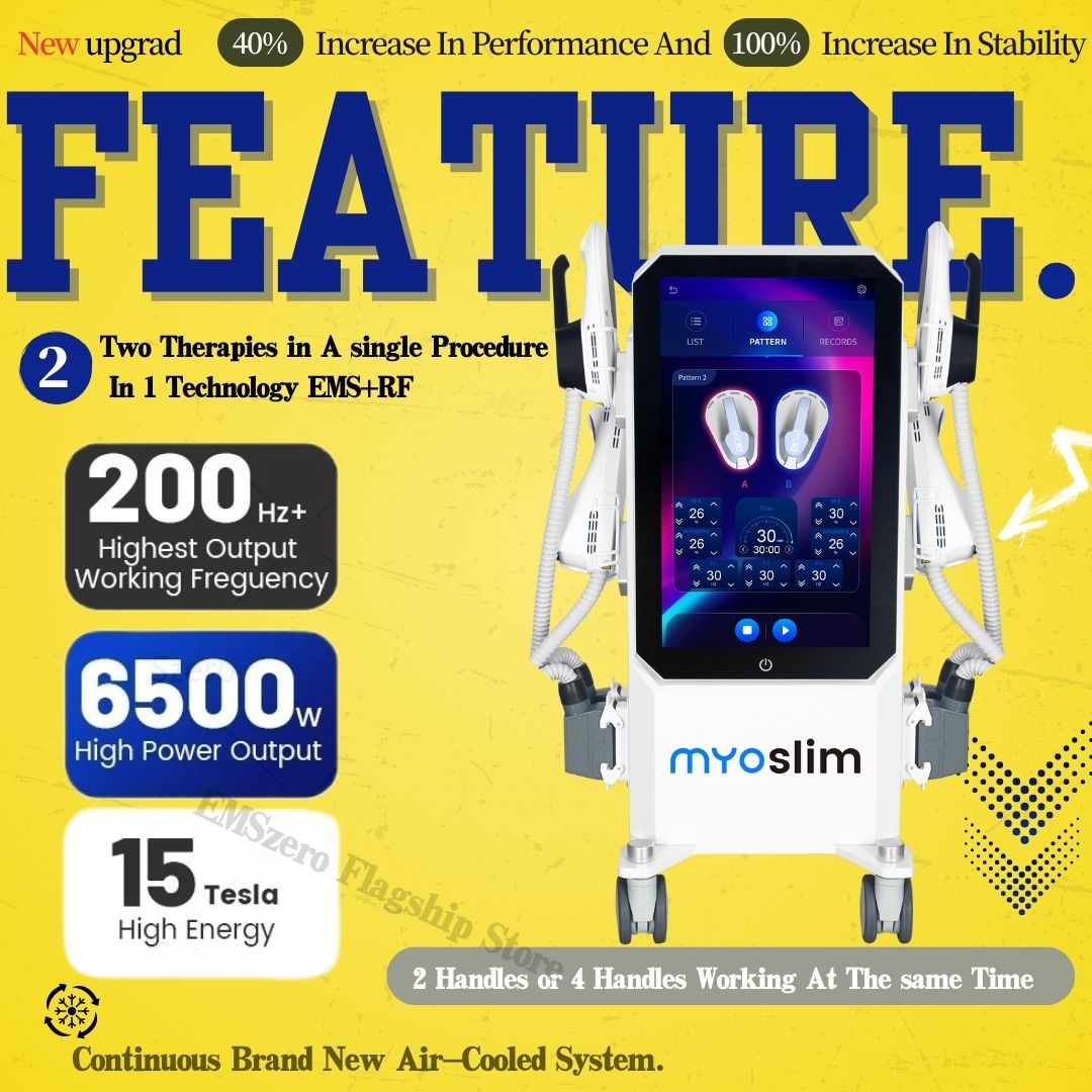 Myoslim PRO Slimming NEO RF Sculpt Therapy Machine 6500W 200HZ Nova Body Shape EMS Pelvic Floor Muscle Stimulate Equipmen