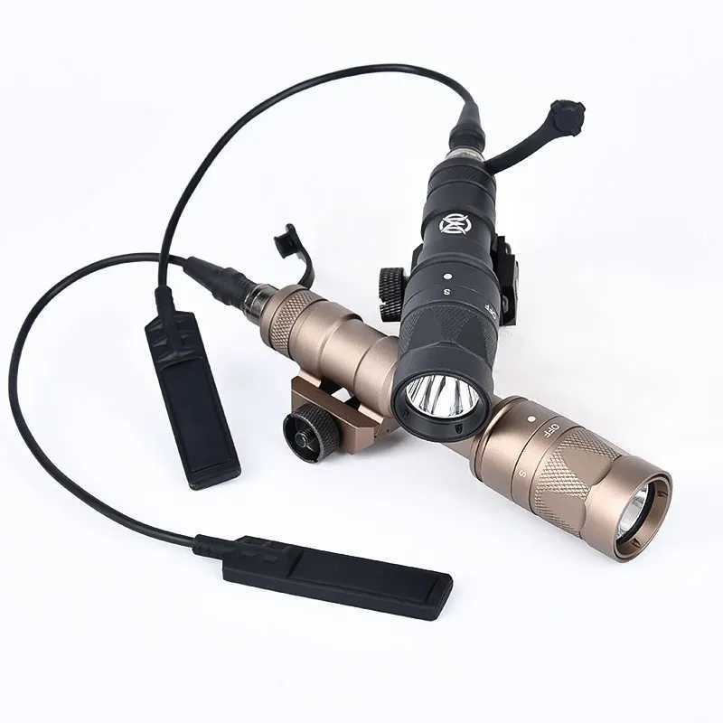 WADSN Tactical Metal M300 M300W Strobe Flashlight M600 M600W Scout Light Airsoft Hunting Weapon Light Fits 20mm Picatinny Rail XJ250701