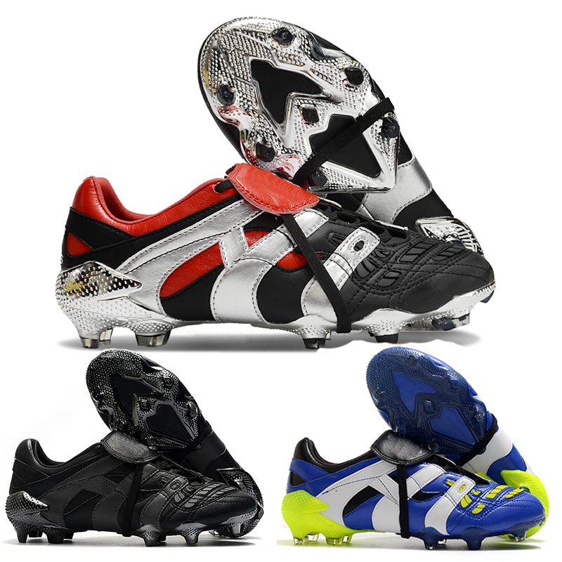 Designer Soccer Cleats PREDATRO ACCELERATOR FG Firm Ground Jude Bellingham Soccer Cleats Grey Red Black Blue Pack Football Boots Soccer Shoes