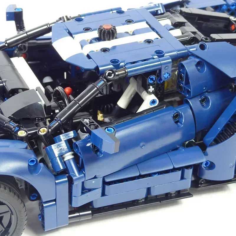 Technical 1466PCS MOC 2022 Blue GT 42154 1 12 Scale Racing Cars Model Kit for Adults to Build Collectible Set Supercar Bricks Toy Y250701