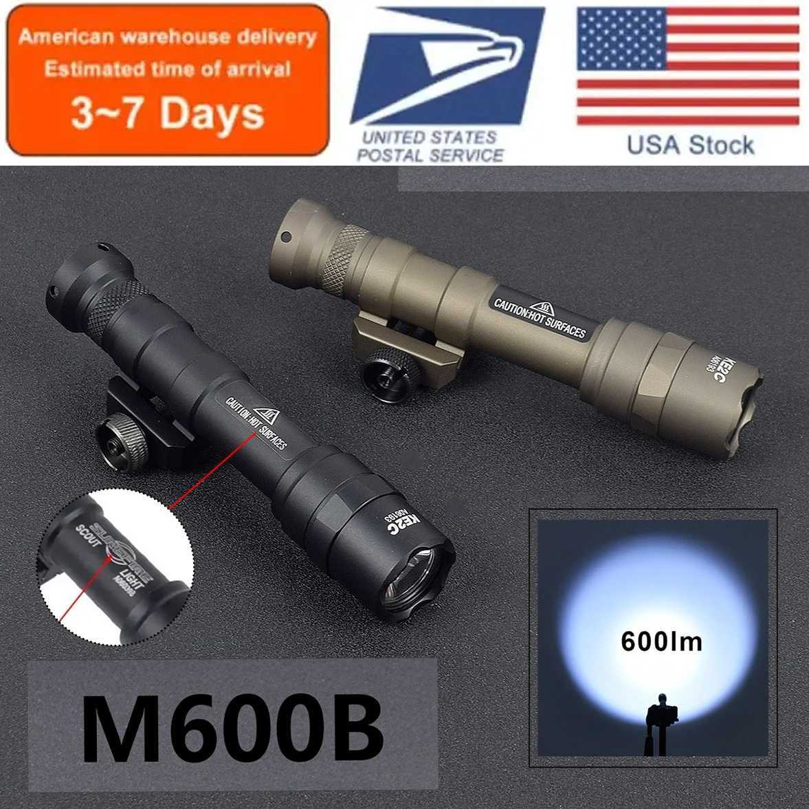 US Warehouse Surefire M600B M300B M300C Ultra Tactical Scout Light Rifle Weapon Flashlight Hunting Momentary Pressure SwitchMLOK XJ250701