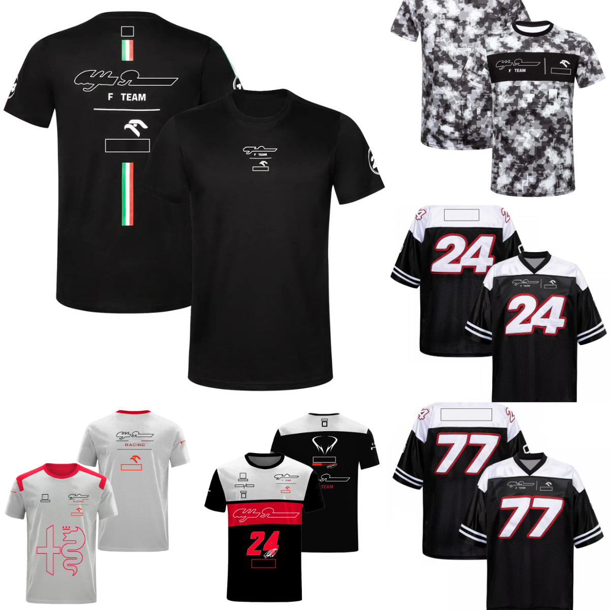 F1 Fans T-shirt Formula 1 Team Men's Jersey Tee Summer Driver Quick-dry Breathable Round Neck T-shirts Plus Size Custom free shipping
