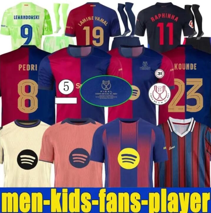 new 2025 2026 PEDRI LAMINE YAMAL Soccer Jersey LEWANDOWSKI FC FERRAN GAVI Camiseta De Football Shirt AUBA JOAO CANCELO F. DE JONG 2024 2025 Men Kids