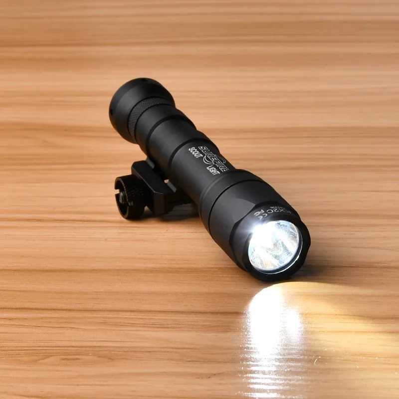 Surefir Airsoft M300A M300 M600C Tactical Scout Light Dual Pressure Switch AR15 Rifle Weapon Flashlight LED SF Hunting Gun Lamp XJ250701