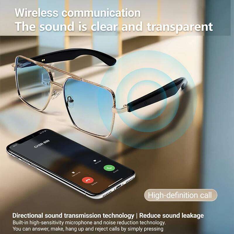 LIGE 2025 New Glasses Music Eyewear Call Headphones UV Protective Lens Bluetooth Connected Outdoor Sports Smart Sunglasses camera glasses