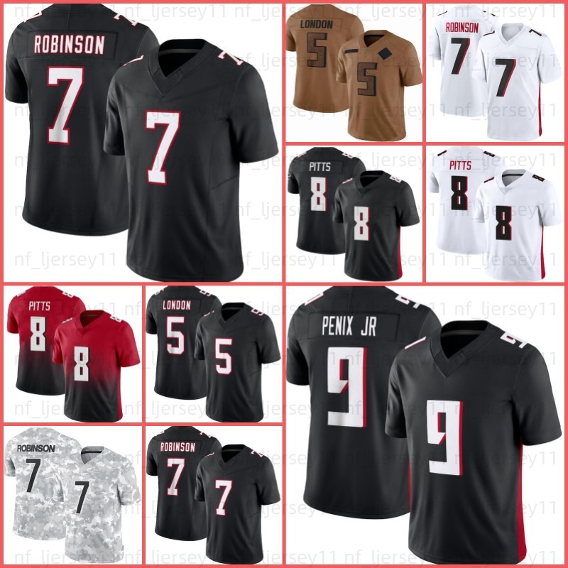 Michael Penix Jr. Bijan Robinson Kirk Cousins Jalon Walker Football Jersey Drake London Kyle Pitts Michael Vick Younghoe Koo Patterson AJ Terrell Darnell Mooney