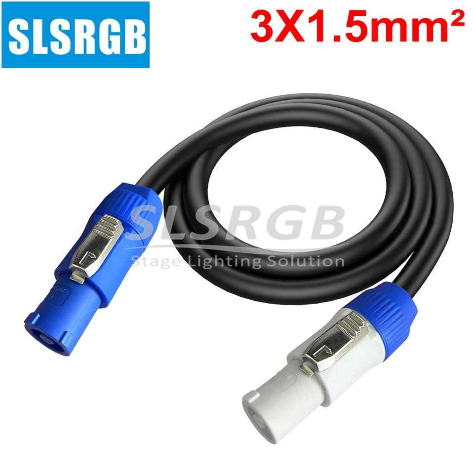 3X1.5mm 1.5SQ copper core 20A Powercon Cable Beam Moving Head Light hand in hand Extension Blue/Grey PowerCon Connector Cable W250701