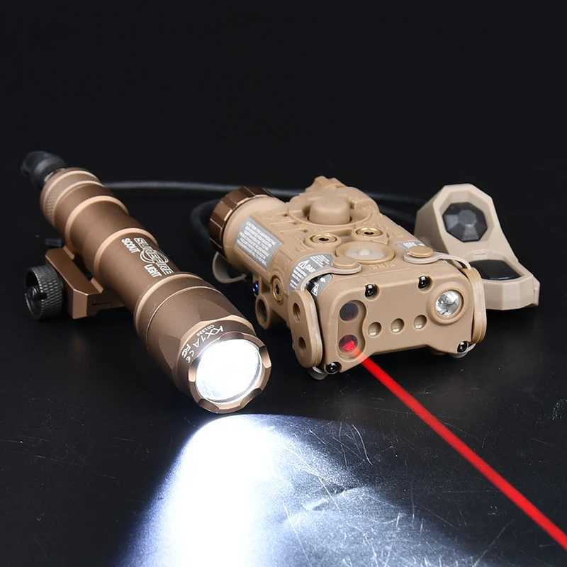 Airsoft NGAL M600C M300A PEQ 15 UHP Surefir flashlights Red Green Blue IR Pointer Red Dot Indicator Hunting Scout Weapon light XJ250701