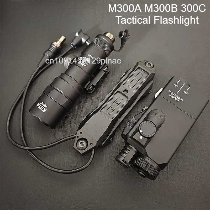 Tactical SF M300A M300B Airsoft Gl El Feneri ift Anahtar AR15 Tfek 20mm Ray Avclk Silah LED Silah Lambas zcilik IklarXJ250701