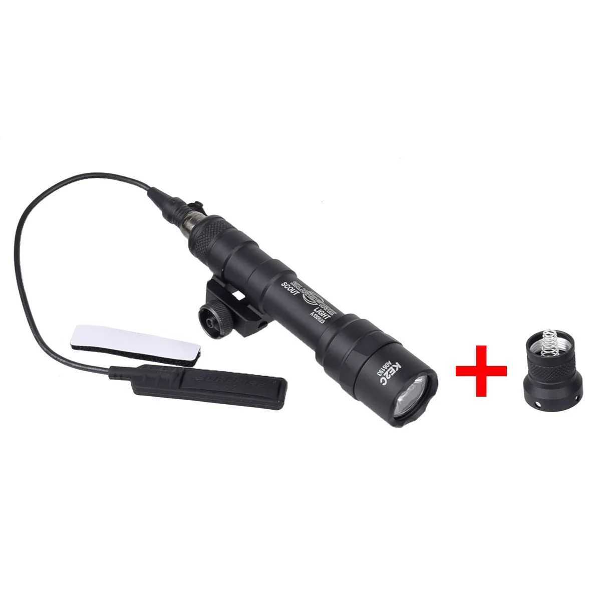 Tactical SureFire M600 M600B M600C Airsoft Weapon Flashlight Hunting Scout Torch Rifle AR15 Gun LED Light Button Remote Switch XJ250701