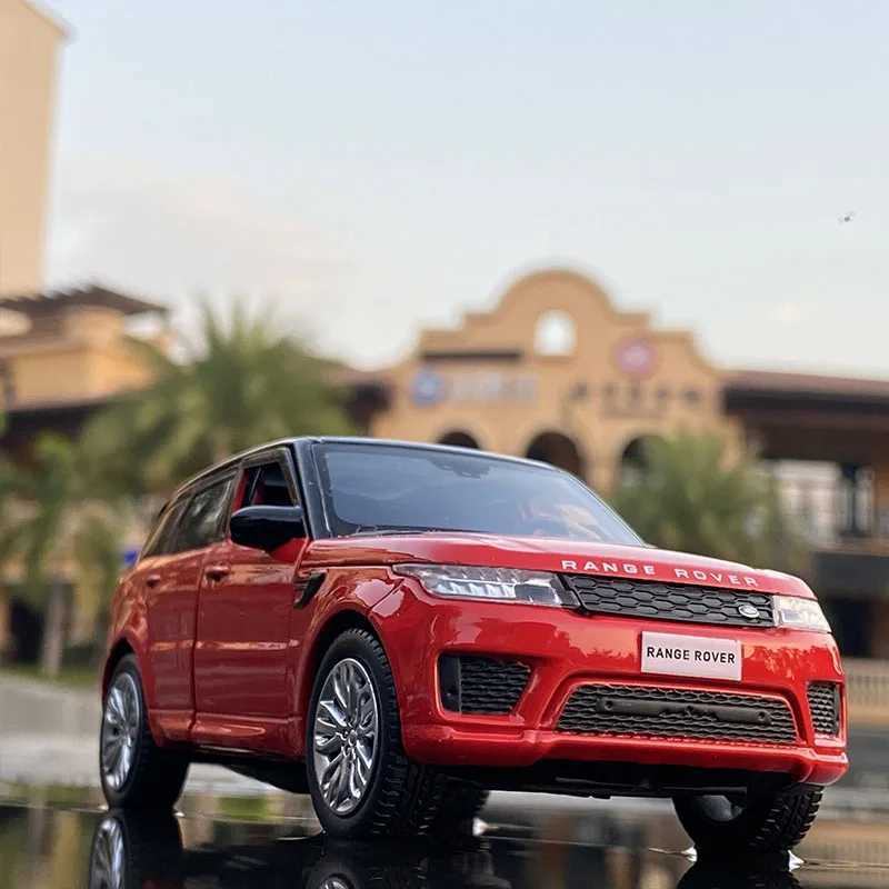1 32 Range Rover Sports SUV Alloy Car Model Diecasts Metal Toy Off-road Vehicles Car Model Sound and Light Simulation Kids Gifts W250702