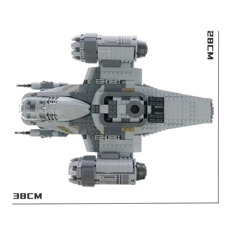 99906 The Razor Crest Assembly Building Block Model Set Compatible 75331 6187Pcs Creative Spaceship Brick Toys for Kid 75292 XJ250702