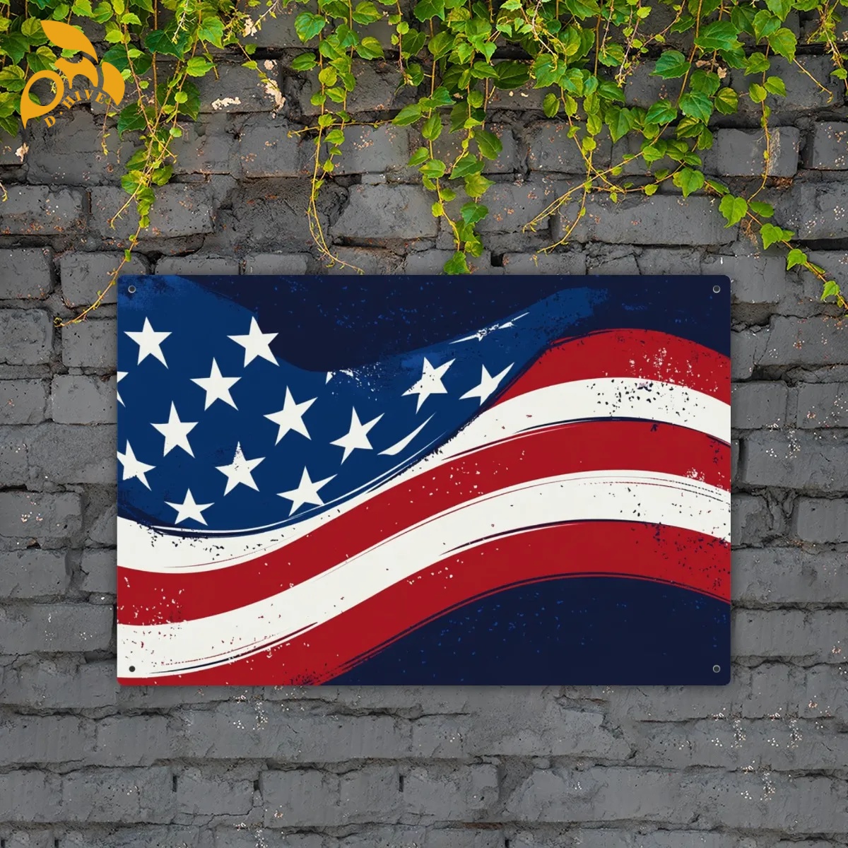free shipping of customized fashionable American metal wall art 3:2 with exquisite patterns from US attractive classic