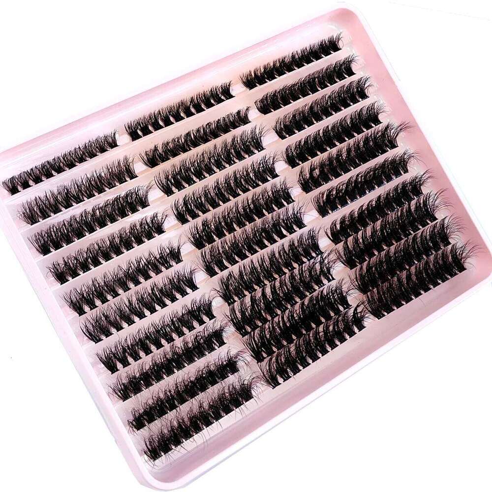 290/300Pcs 5D Fluffy Thick Clusters D/DD Curl Wispy Individual Lashes 60+80+100 Mix Eyelash Extensions False Eyelashes X250702