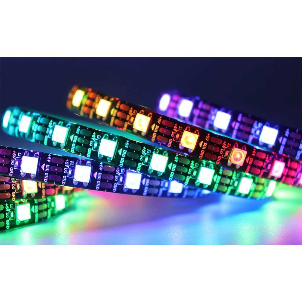 WS2812B WS2811 WS2813 WS2815 RGB LED Strip WS2812 Individually Addressable 30/60/144 pixels/Leds/M Tape Light IP30/65/67 DC5V/12V W250701