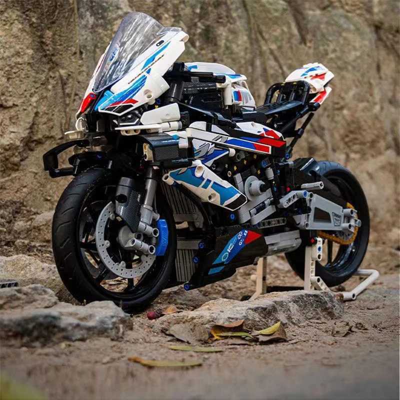 In stock 1920Pcs Technical Racing Motorcycle 1000 RR Motorbike Building Blocks Bricks Toys Birthday Christmas Children Gifts XJ250702