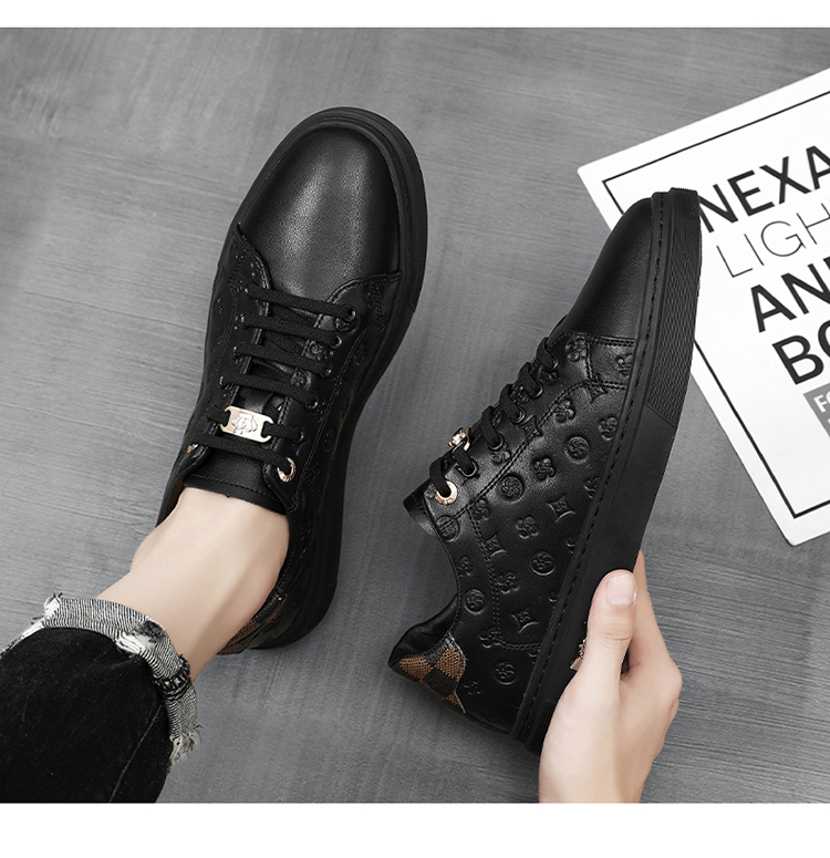 Men's breathable white shoes, men's summer casual board shoes, trendy shoes, men's hot items, one foot kick