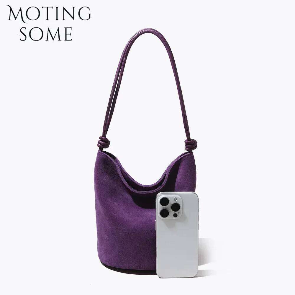 Elegant Women's Mini Tote by Motingsome: Soft Suede with Adjustable Straps & Classic Design