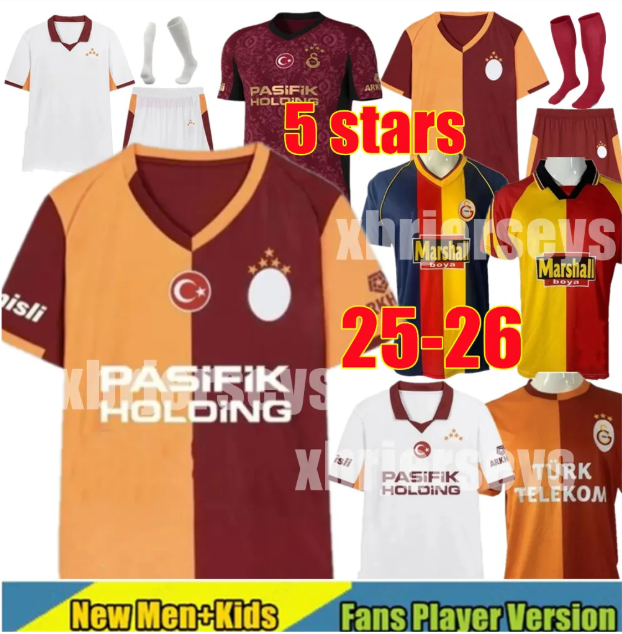 4XL 25 -26 Galatasarays Soccer Jerseys ICARDI ZANIOLI MERTENS BAKAMBU maillots de foot ZAHA AKGUN OSIMHEN NELSSON Home 3rd 2025 2026 football shirt man kids