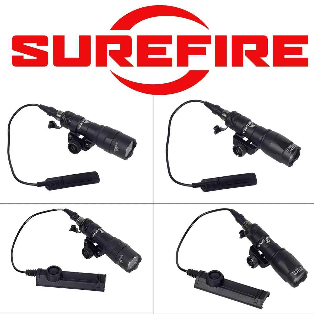 Tactical SureFire M300 M300B M300C Airsoft Weapon Flashlight Hunting Scout Torch Rifle AR15 Gun LED Light Button Remote Switch XJ250701