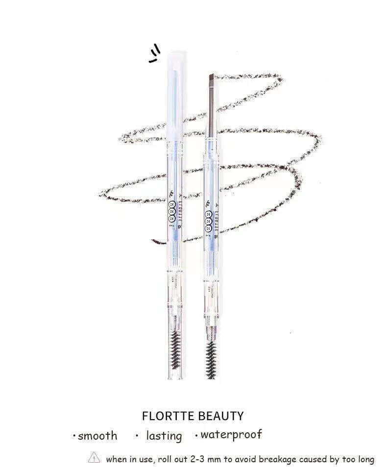 Flortte Mood Institute Fune Series Browpencil Double-head Superfine Eyebrow Enhancer Long-lasting Sdge-proof Women Eye Makeup X250702