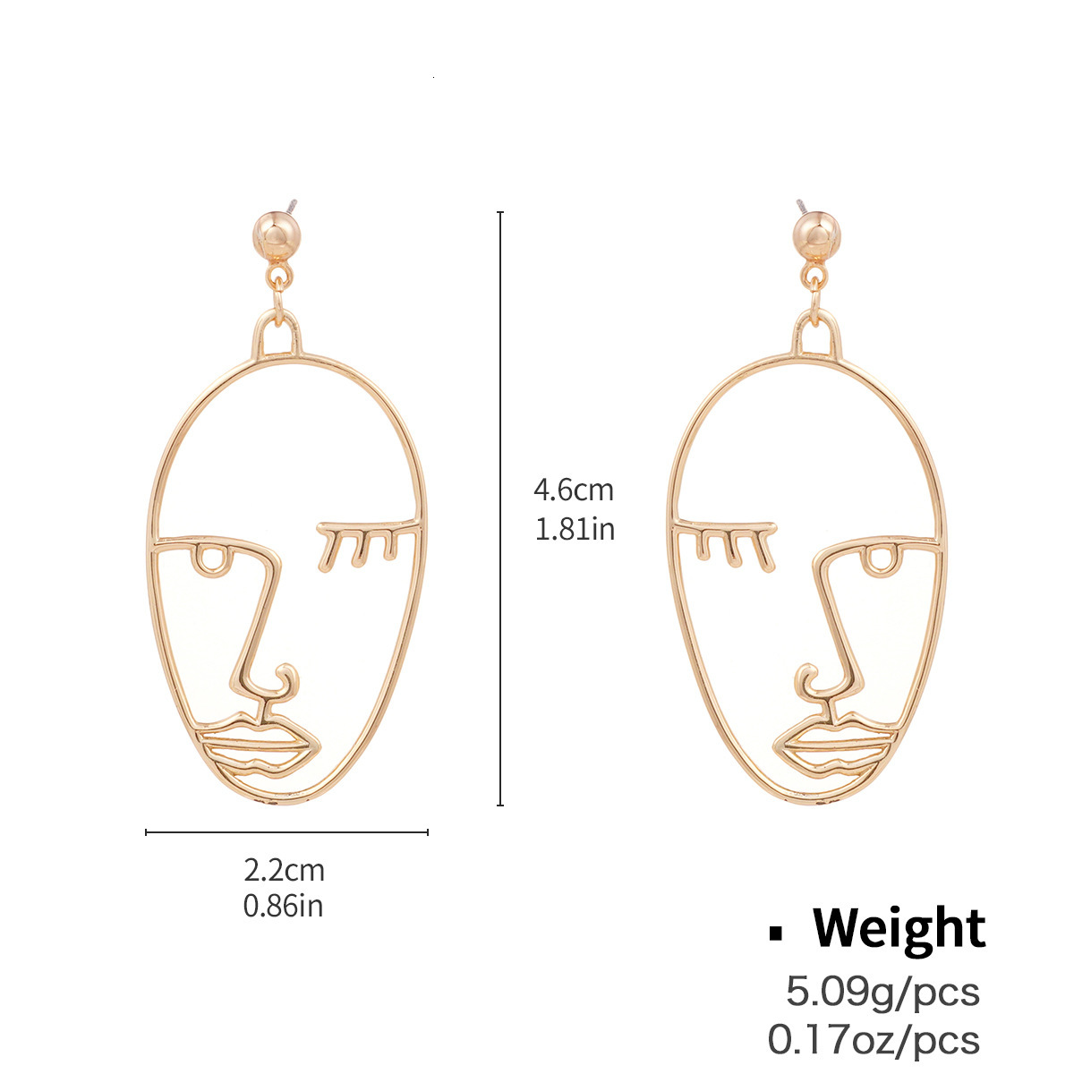 Classic Designer Earrings Earrings European And American Design Line Face Ladies' Jewelry Earrings Mask Geometric Copper Inlaid Zircon HOOP Hoop 