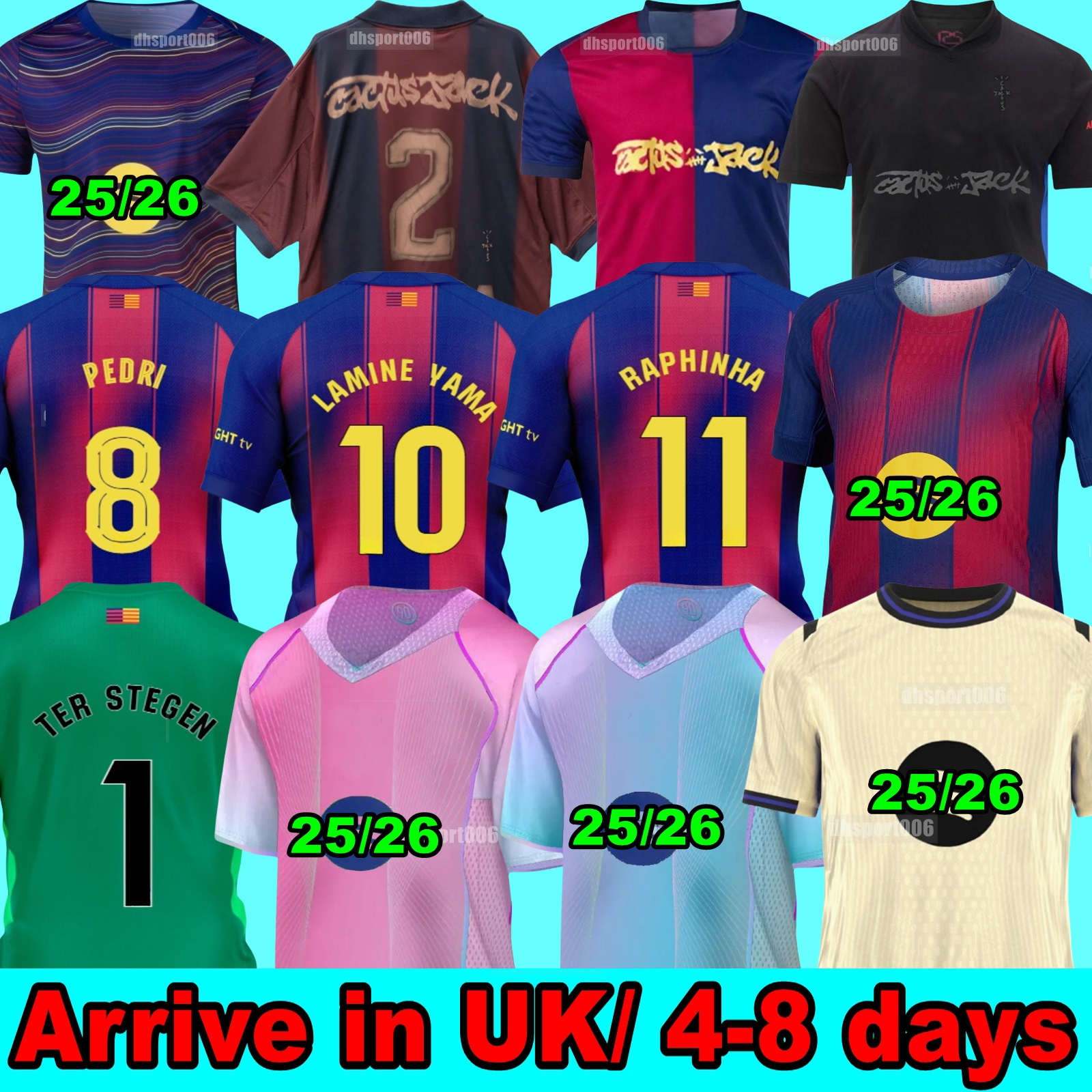 24 25 26 BarcelonASS CACTUS JACK LAMINE YAMAL soccer jerseys LEWANDOWSKI FERRAN futbol KOUNDE RAPHINHA PEDRI ANSU FATI GAVI ERIC football shirt SKELETON JERSEY