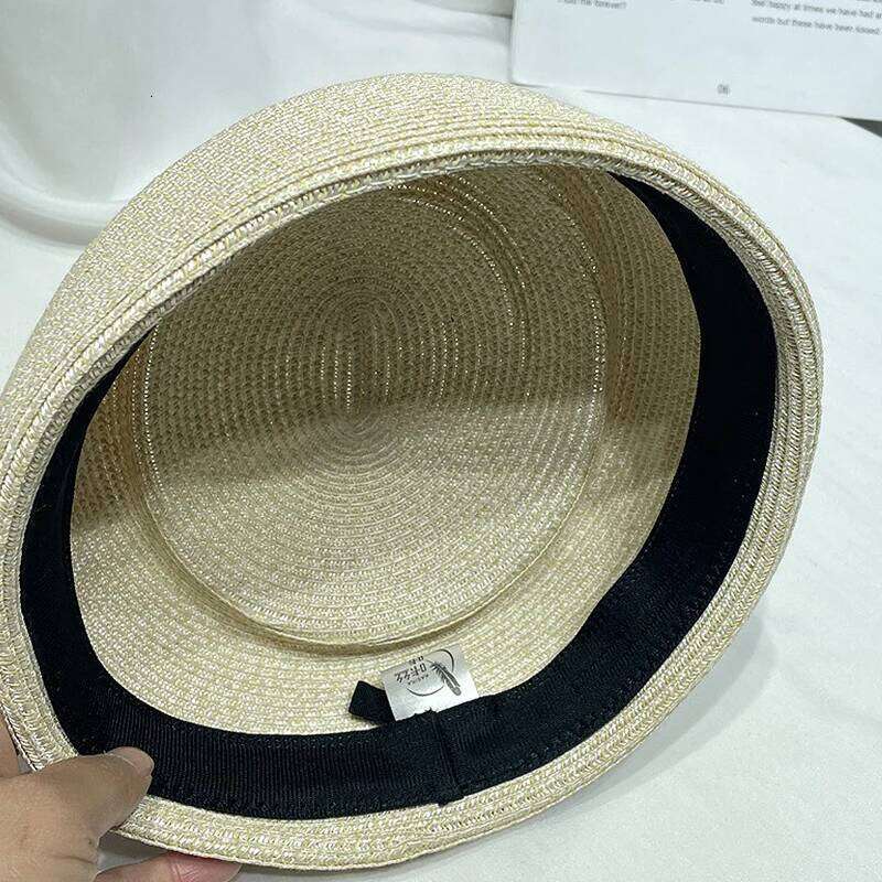 Women Straw Cap Summer French Beret Woven Sun Church Derby Party Fedoras Hostesses Pillbox Hat Millinery Fascinator Base