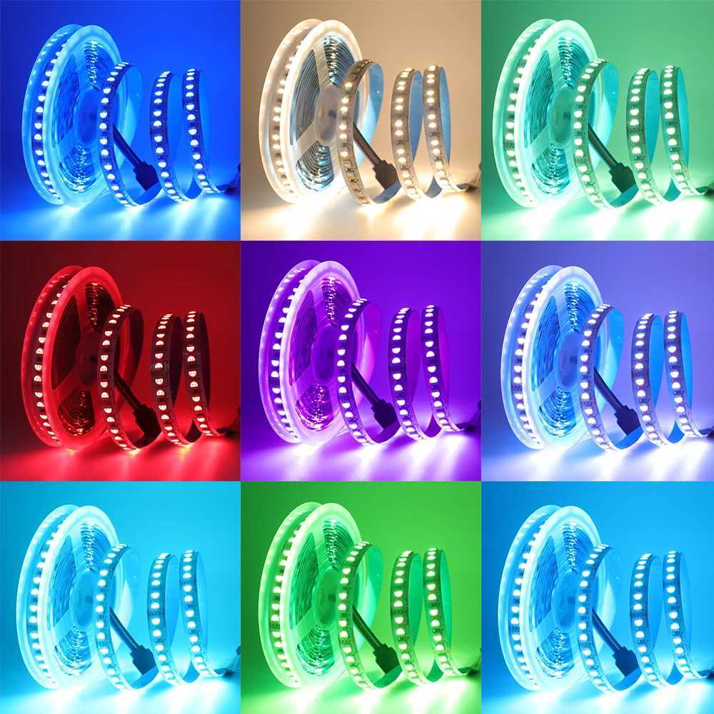 RGBW RGBWW LED Strip DC 12V 24V 4 Colors In 1 Chip SMD 5050 60 108 120 Leds/M Flexible Ribbon Tape Rope Light W250701