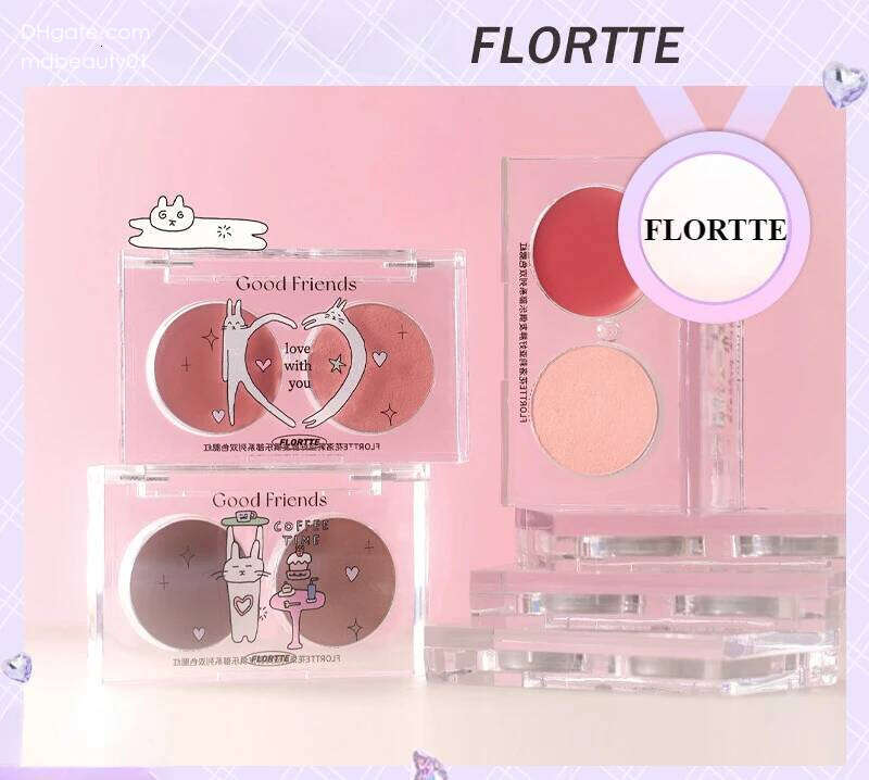 FLORTTE Two Color d lti-pose Cream Double Spell Expansion Shrink Ambient Blush X250702