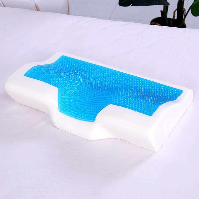 Summer Gel Orthopedic Memory Foam Pillow Slow Rebound Comfy Sleeping Butterfly Shaped Pillows Neck Support Cervical Breathable