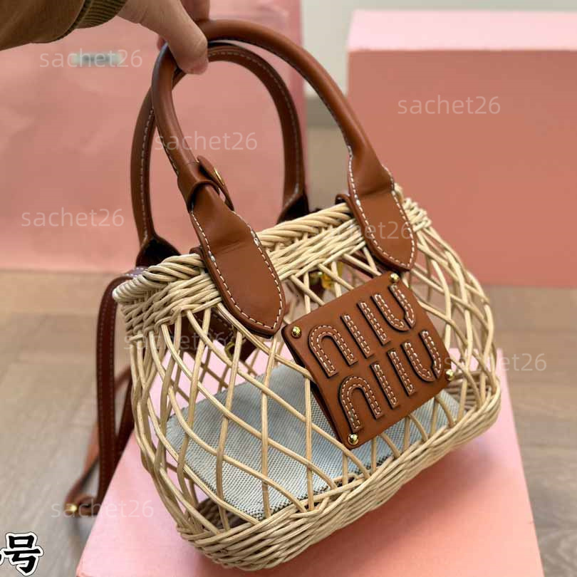 Tote Beach Bags Designer Bag Tote bag Straw Bag Travel Shopping bag big capacity women Handbags Hollow Out Woven Letter Shoulder bags Vacation Woven bag