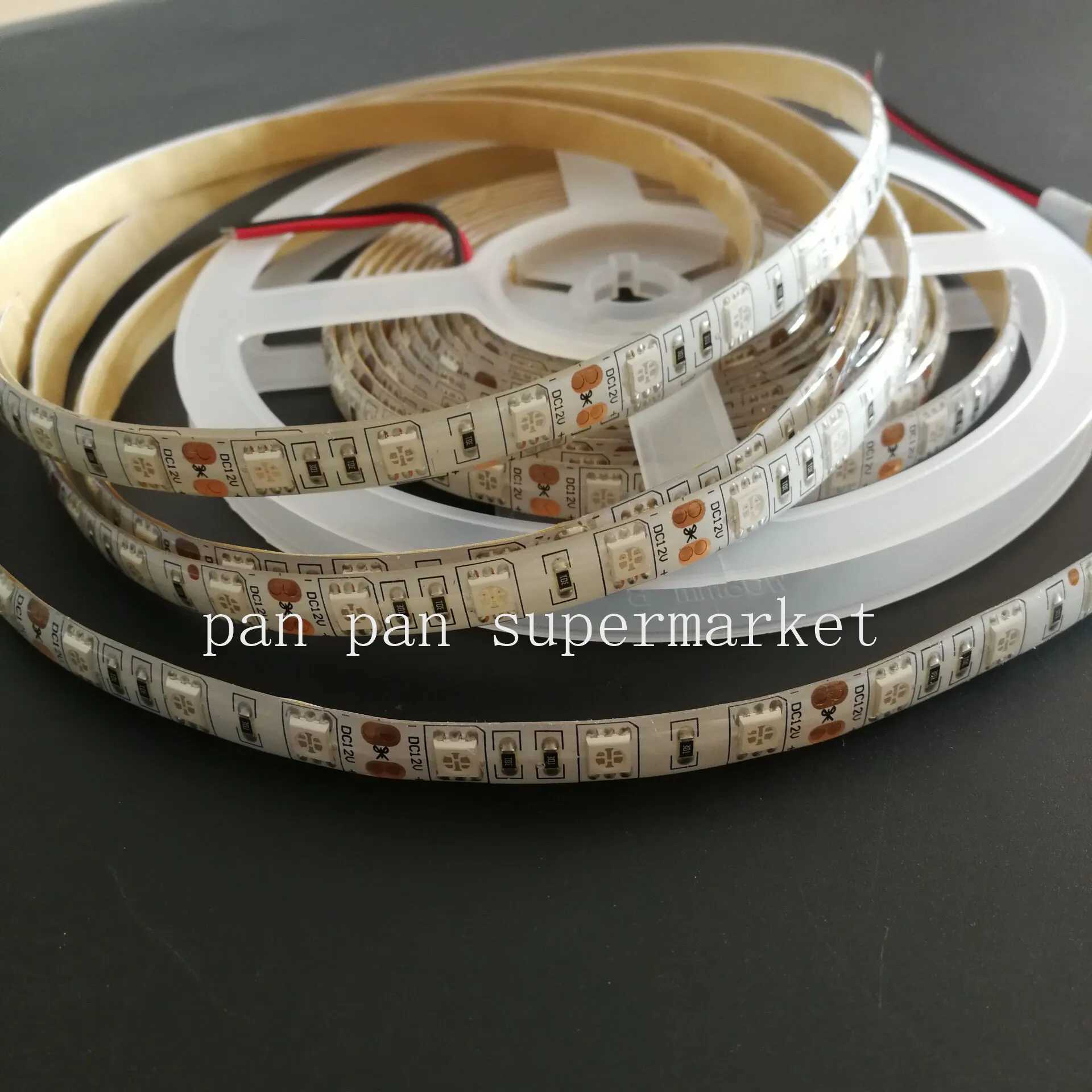 DC12V 1M 5M SMD 5050 Red Color Waterproof 300 LED Flexible 3M Tape Strip Light W250701