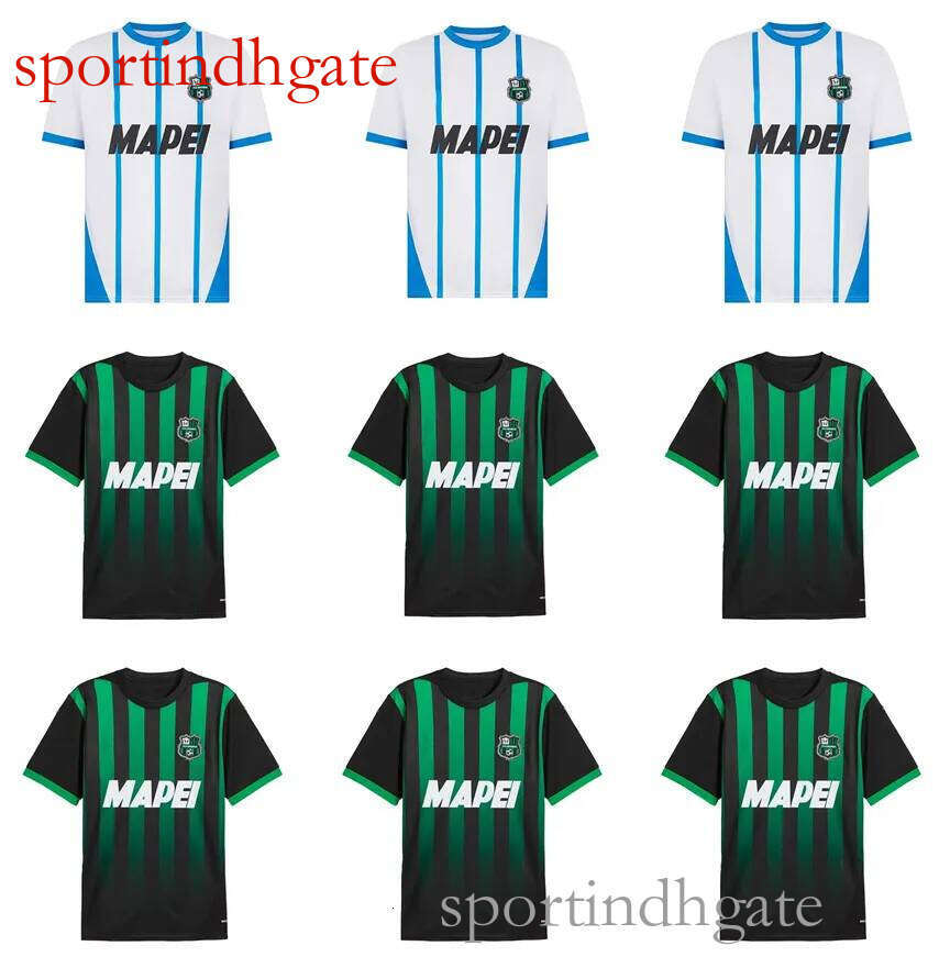 24 25 US Sassuolo Calcio TRAORE Soccer Jerseys 2024 2025 BERARDI BOGA CAPUTO OBIANG DEFREL KYRIAKOPOULOS Home Djuricic Football Shirt Chiriches Traore Uniforms