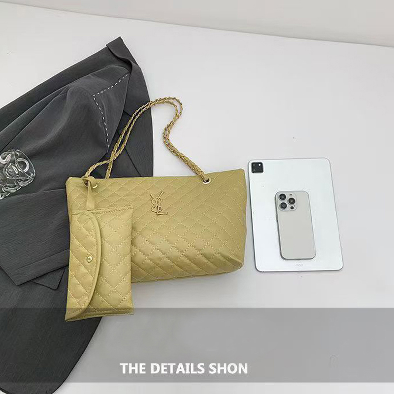 Large capacity designer bag Multiple colors to choose from women's shoulder bag oversized shopping tote bag solid color diamond