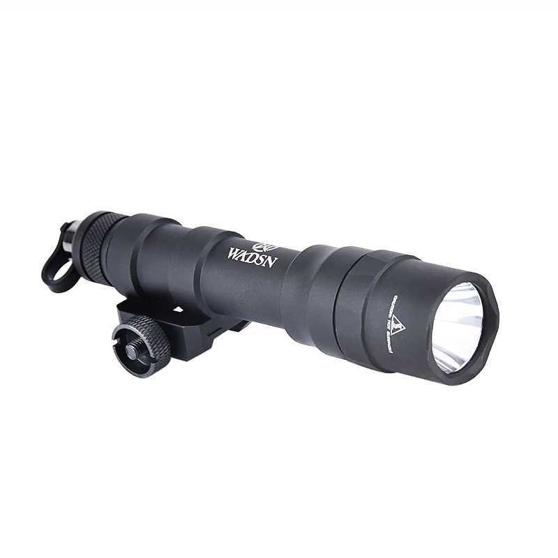 WADSN SF M600 M600DF Tactical Flashlight 1400 High Lumens White LED Lamp Scout Light Fit 20MM Picatinny Rail Airsoft Accessories XJ250701
