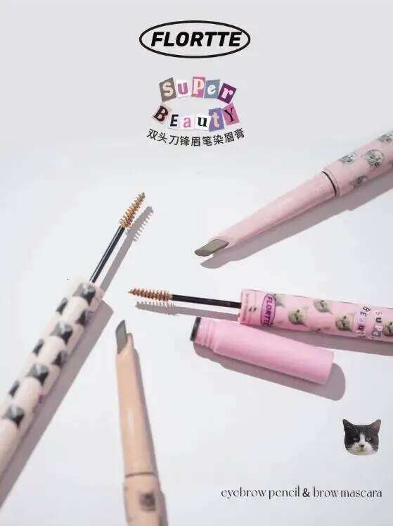 FLORTTE Pencil Eyebrow g Cream 2-in-1 Dual Head Blade Long Lasting Waterproof Beginner Makeup Cosmetics X250702