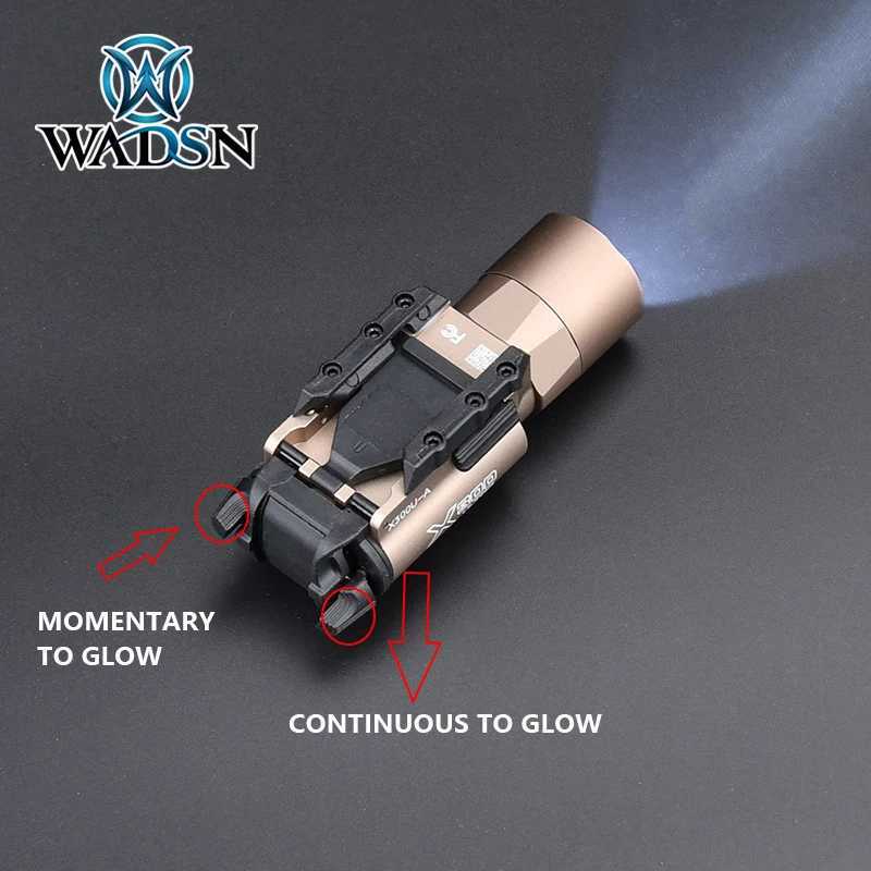 WADSN Tacitcal X300U x300 Ultra Surefire Flashlight Light For Picatinny Rail AR15 M4 HK416 Airsof Accessories Weapon GunXJ250701